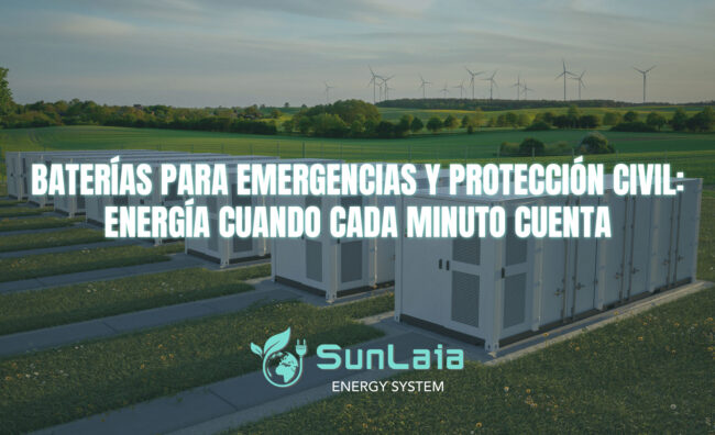 Baterías para emergencias y protección civil: energía cuando cada minuto cuenta