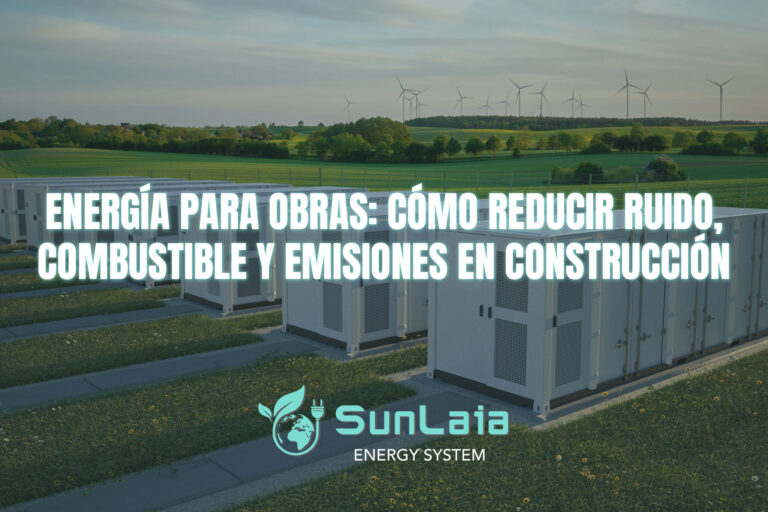 Energía para obras: cómo reducir ruido, combustible y emisiones en construcción
