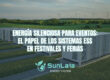 Energía silenciosa para eventos: el papel de los sistemas ESS en festivales y ferias