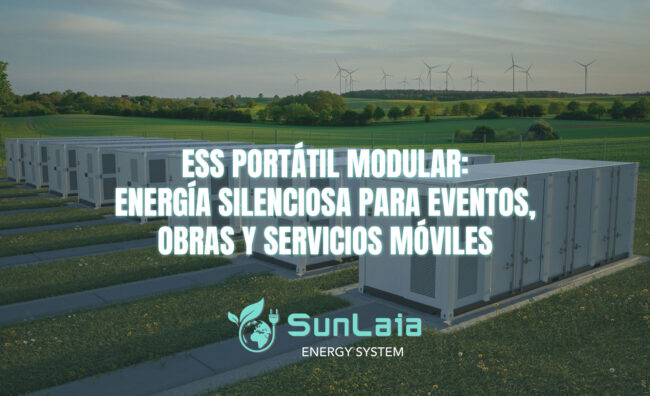 ESS portátil modular: energía silenciosa para eventos, obras y servicios móviles