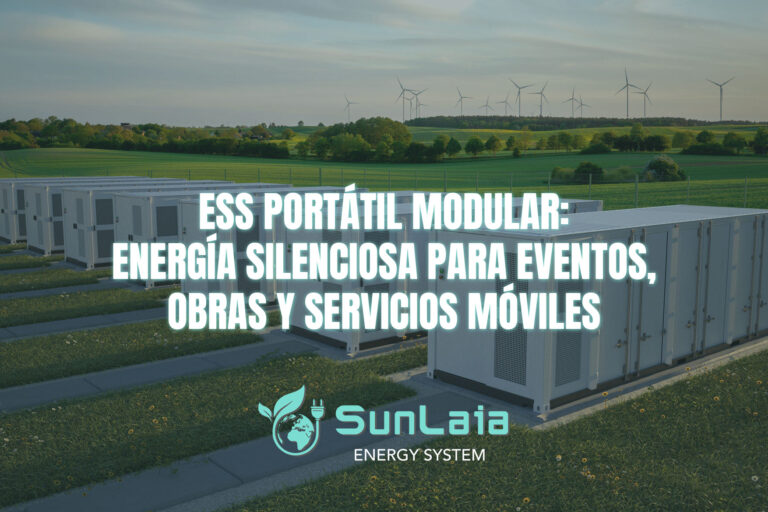 ESS portátil modular: energía silenciosa para eventos, obras y servicios móviles