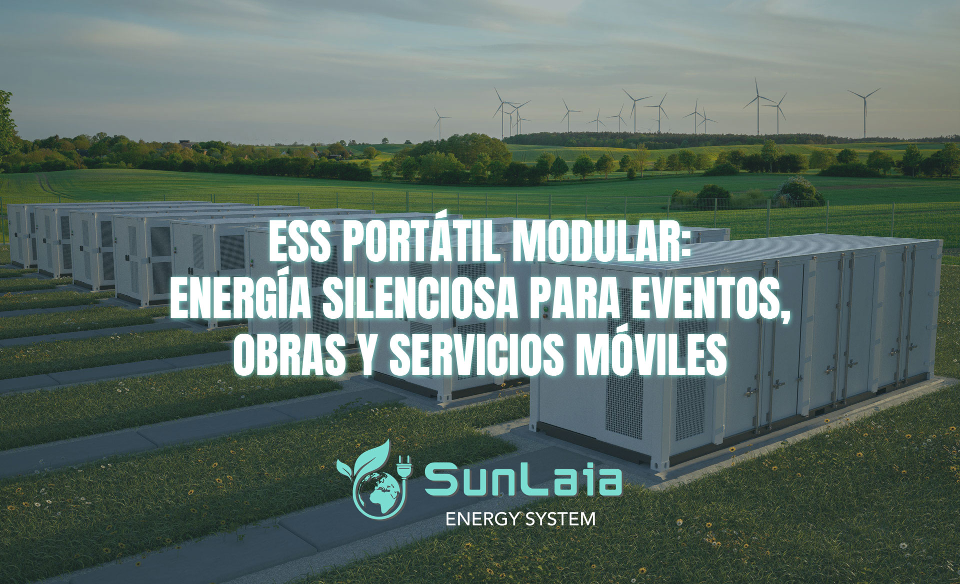 ESS portátil modular: energía silenciosa para eventos, obras y servicios móviles
