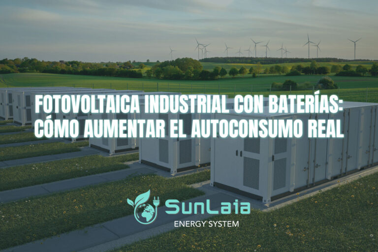 Fotovoltaica industrial con baterías: cómo aumentar el autoconsumo real