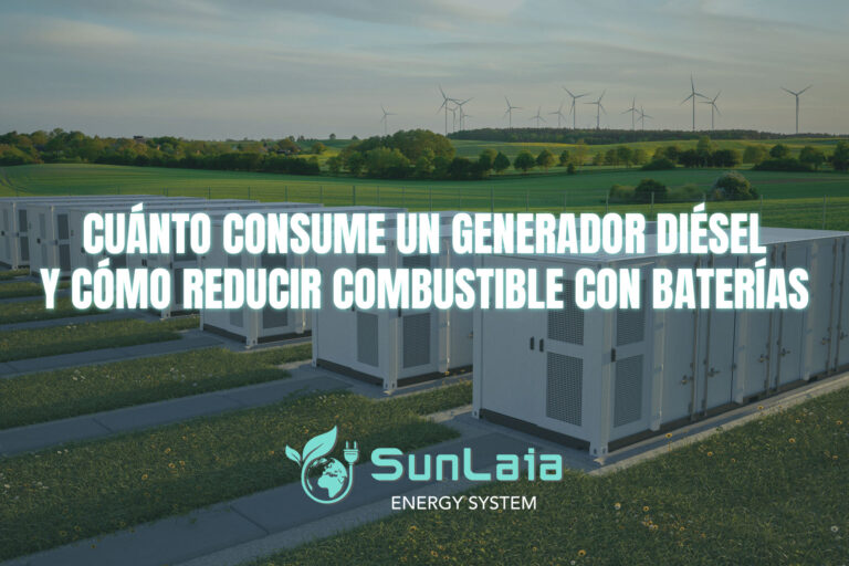 Cuánto consume un generador diésel y cómo reducir combustible con baterías