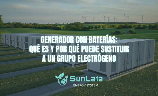 Generador con baterías: qué es y por qué puede sustituir a un grupo electrógeno