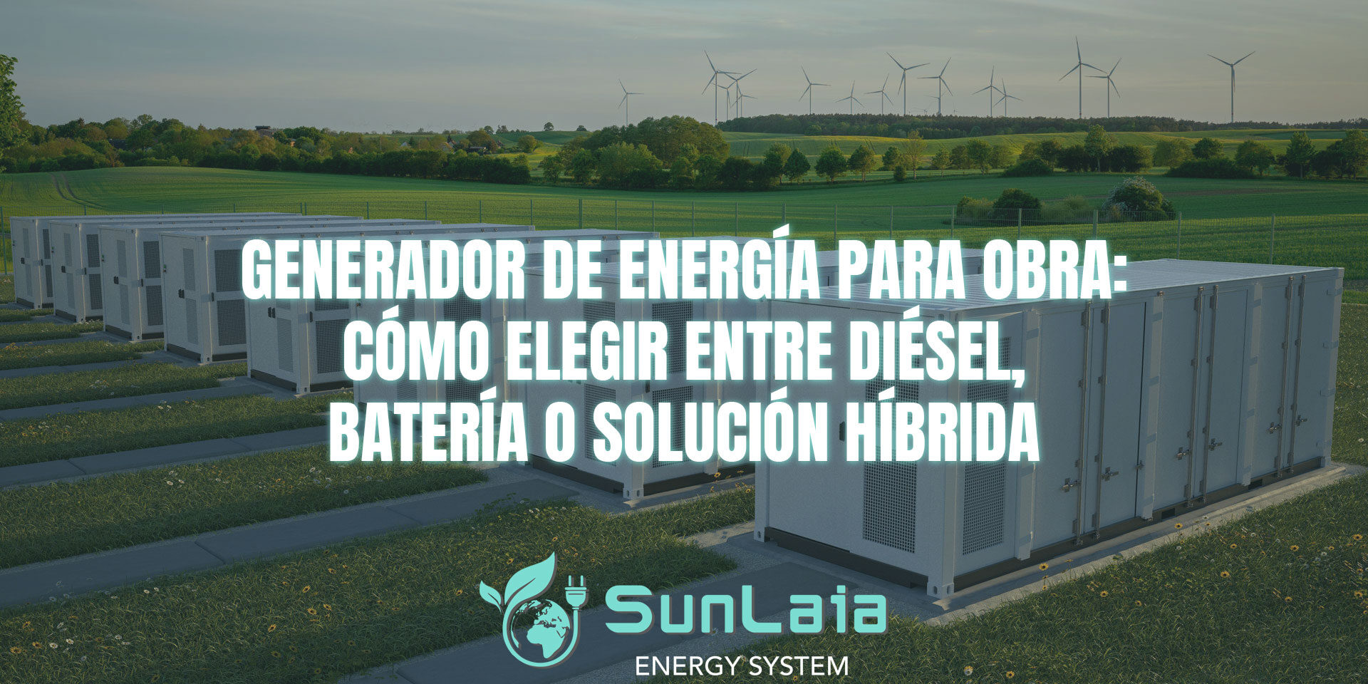 Generador de energía para obra: cómo elegir entre diésel, batería o solución híbrida Generador de energía para obra: cómo elegir entre diésel, batería o solución híbrida