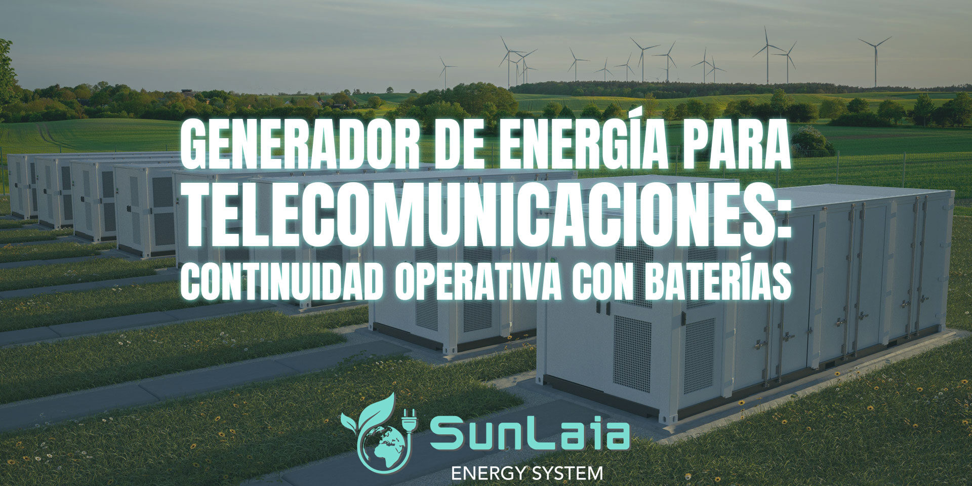 Generador de energía para telecomunicaciones: continuidad operativa con baterías Generador de energía para telecomunicaciones: continuidad operativa con baterías
