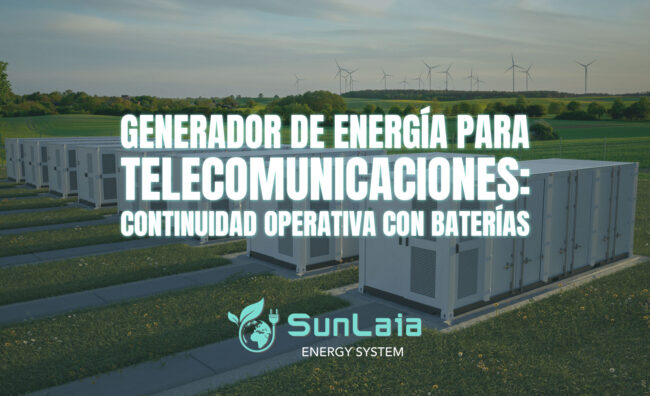 Generador de energía para telecomunicaciones: continuidad operativa con baterías