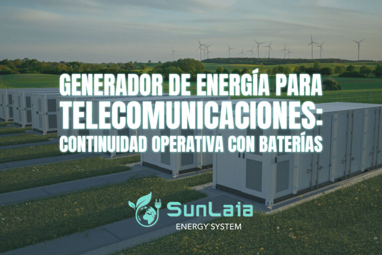 Generador de energía para telecomunicaciones: continuidad operativa con baterías