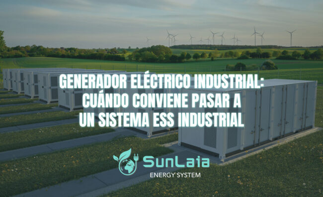 Generador eléctrico industrial: cuándo conviene pasar a un sistema ESS industrial