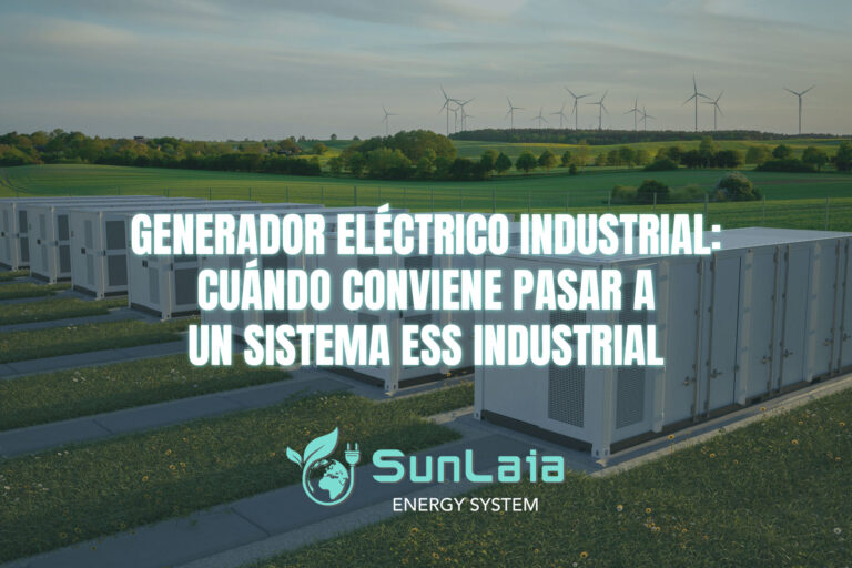 Generador eléctrico industrial: cuándo conviene pasar a un sistema ESS industrial