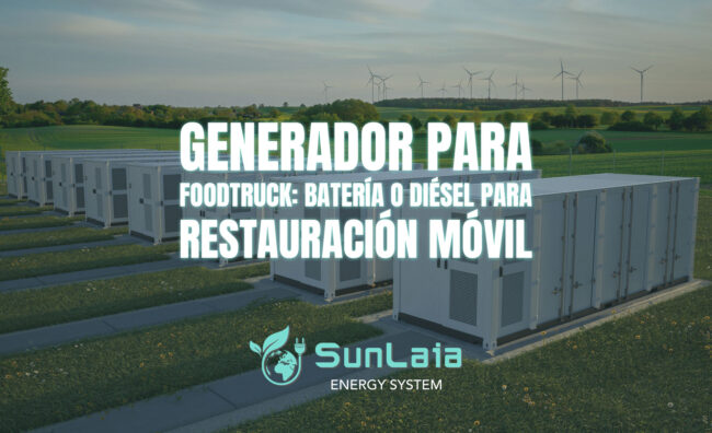 Generador para foodtruck: batería o diésel para restauración móvil