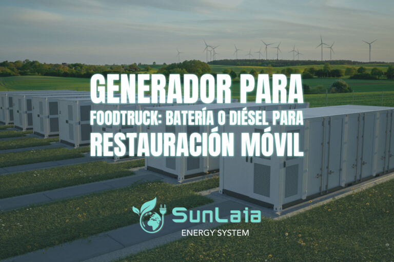 Generador para foodtruck: batería o diésel para restauración móvil
