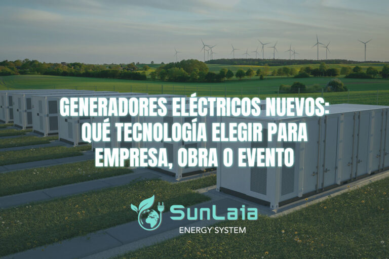 Generadores eléctricos nuevos: qué tecnología elegir para empresa, obra o evento