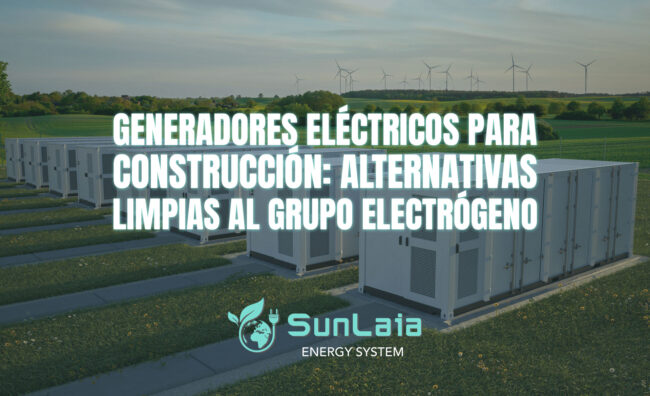 Generadores eléctricos para construcción: alternativas limpias al grupo electrógeno