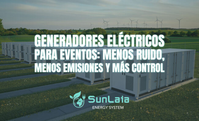 Generadores eléctricos para eventos: menos ruido, menos emisiones y más control