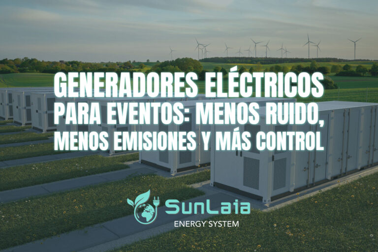 Generadores eléctricos para eventos: menos ruido, menos emisiones y más control