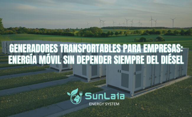 Generadores transportables para empresas: energía móvil sin depender siempre del diésel