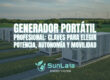Generador portátil profesional: claves para elegir potencia, autonomía y movilidad