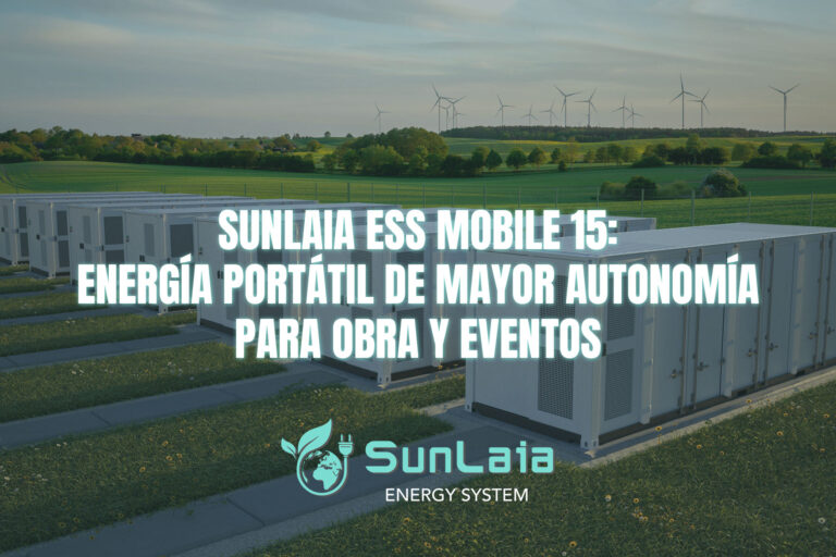 SUNLAIA ESS Mobile 15: energía portátil de mayor autonomía para obra y eventos