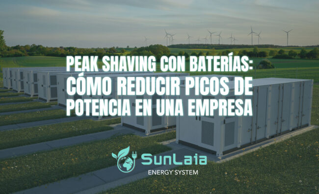 Peak shaving con baterías: cómo reducir picos de potencia en una empresa