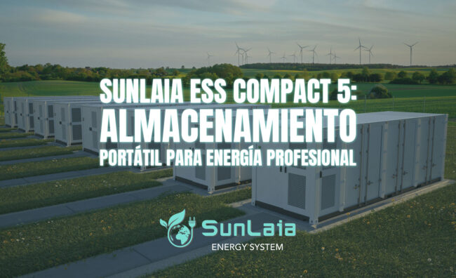 SUNLAIA ESS Compact 5: almacenamiento portátil para energía profesional