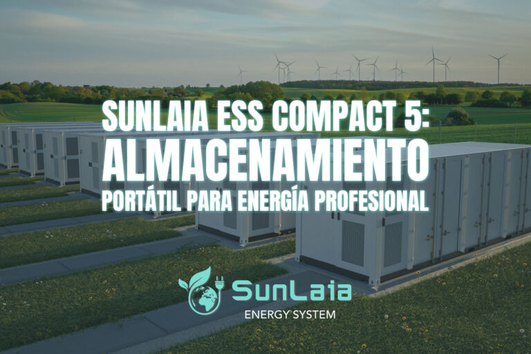 SUNLAIA ESS Compact 5: almacenamiento portátil para energía profesional