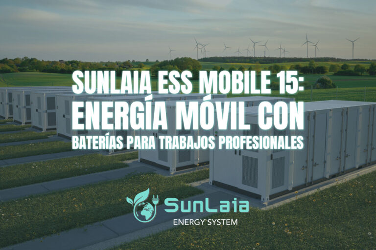 SUNLAIA ESS Mobile 15: energía móvil con baterías para trabajos profesionales