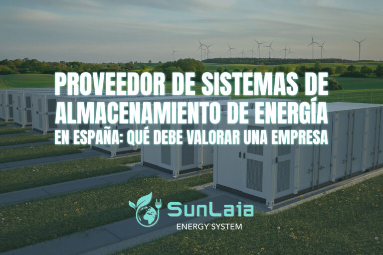 Proveedor de sistemas de almacenamiento de energía en España: qué debe valorar una empresa