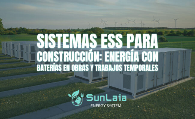 Sistemas ESS para construcción: energía con baterías en obras y trabajos temporales
