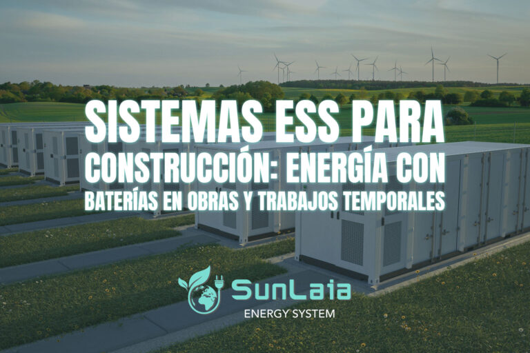 Sistemas ESS para construcción: energía con baterías en obras y trabajos temporales