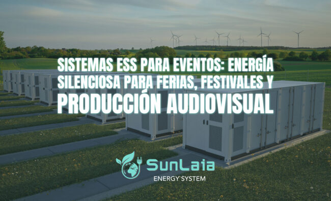Sistemas ESS para eventos: energía silenciosa para ferias, festivales y producción audiovisual
