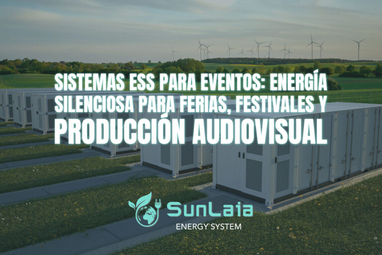 Sistemas ESS para eventos: energía silenciosa para ferias, festivales y producción audiovisual